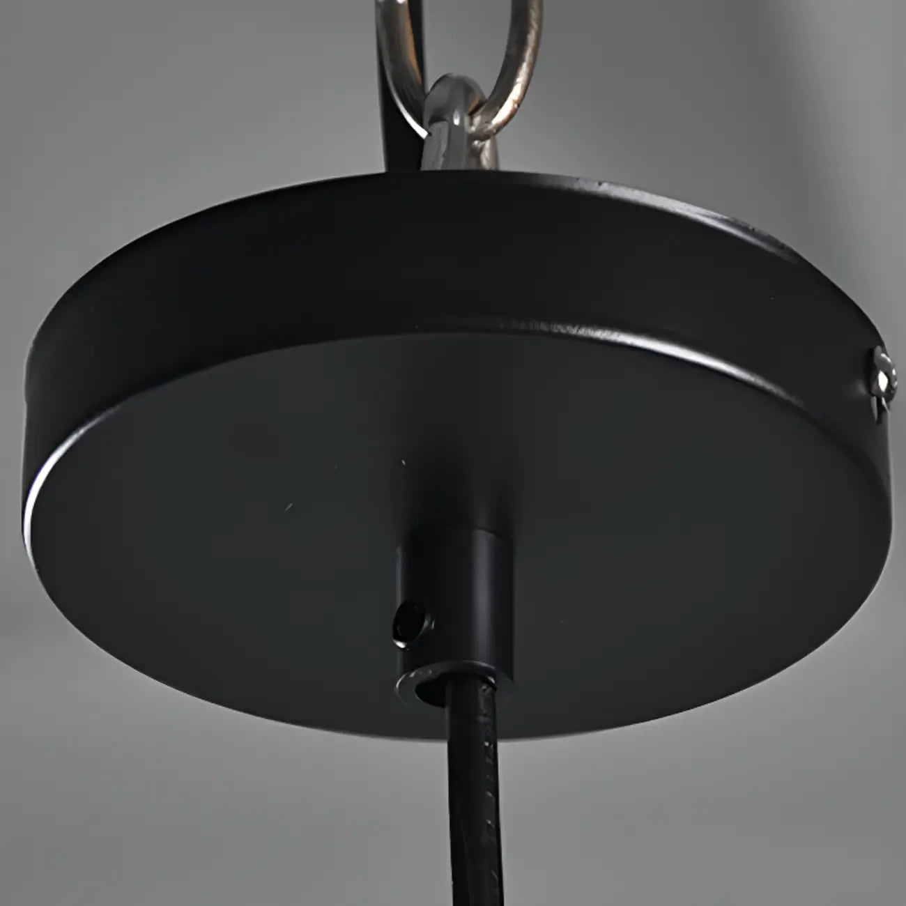 Modern Black Glass Pendant Light Adjustable Length for Kitchen