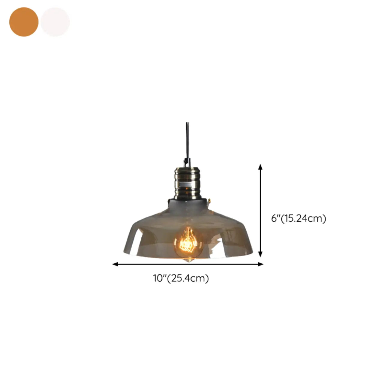 Modern Black Glass Pendant Light Adjustable Length for Kitchen