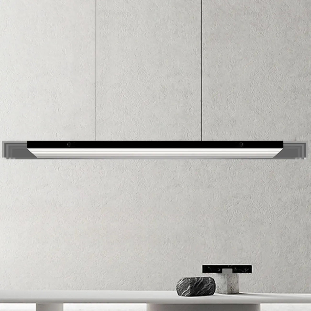 Modern Glass and Metal LED Pendant Light for Kitchen Island