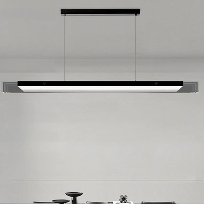 Modern Glass and Metal LED Pendant Light for Kitchen Island