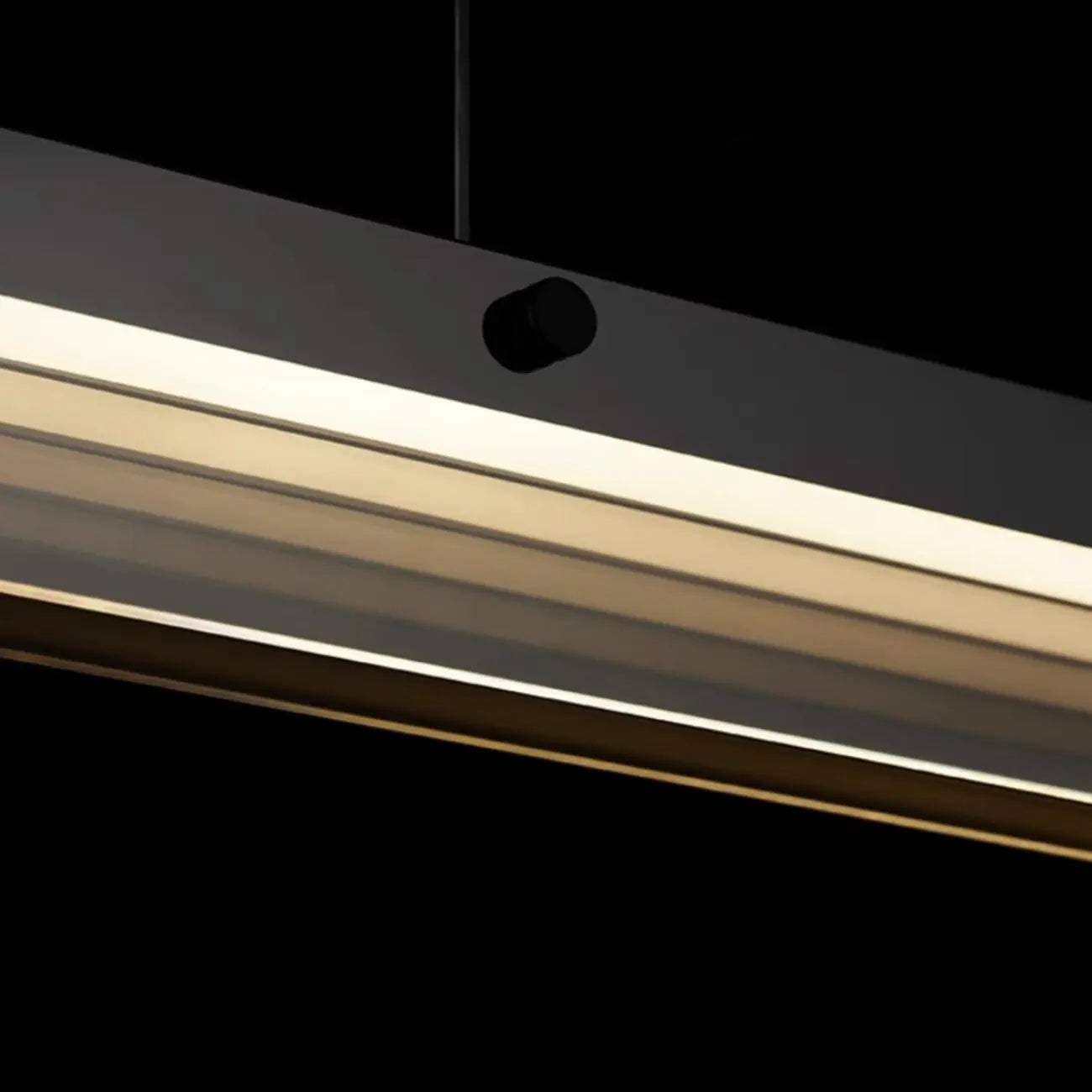 Modern Glass and Metal LED Pendant Light for Kitchen Island