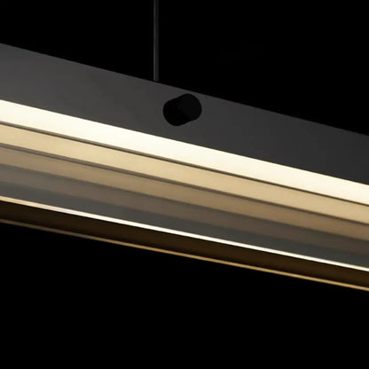 Modern Glass and Metal LED Pendant Light for Kitchen Island