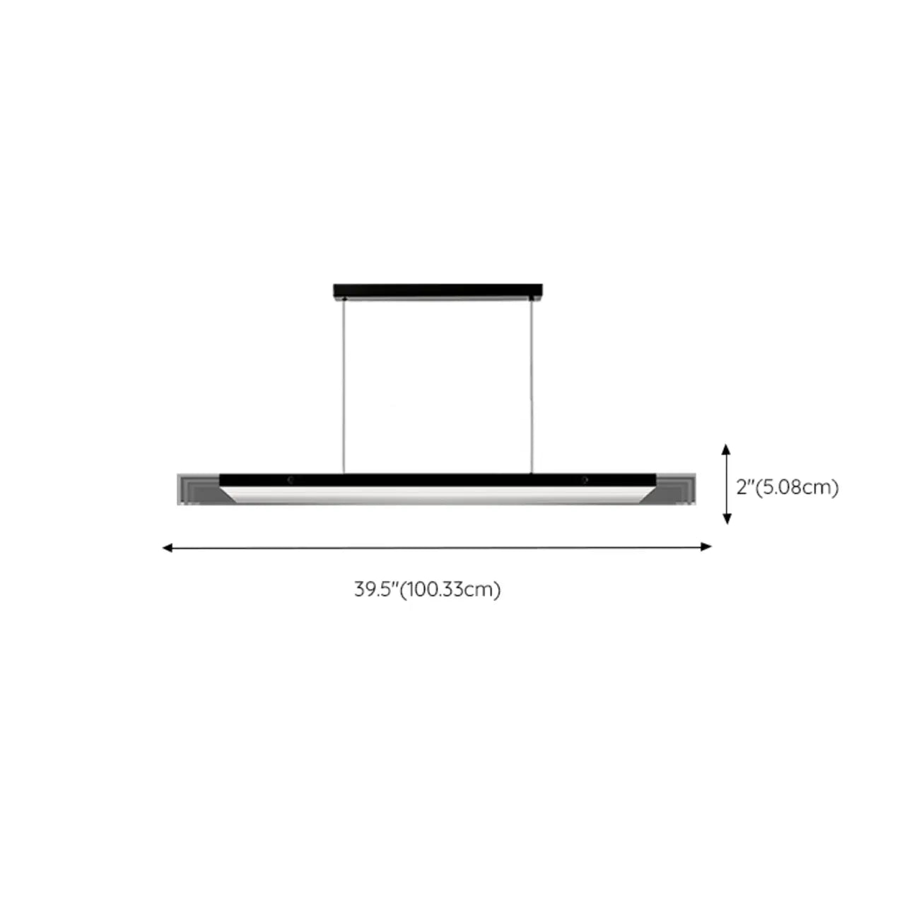 Modern Glass and Metal LED Pendant Light for Kitchen Island