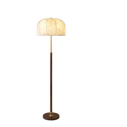 Traditional LED Dome Floor Lamp with Pull Chain for Living Room