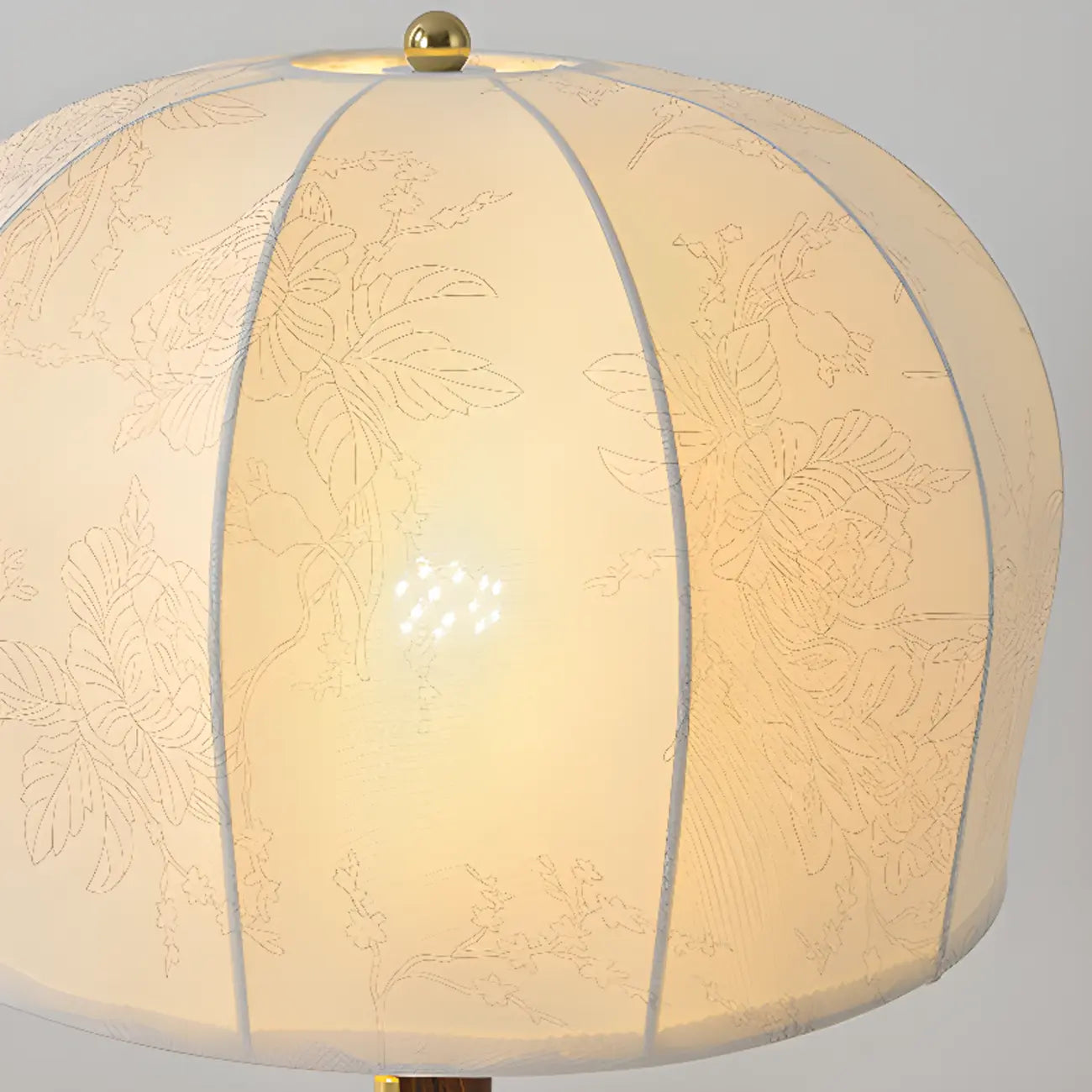Traditional LED Dome Floor Lamp with Pull Chain for Living Room