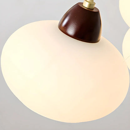 Classic Gold Glass Drum Shade Elegant Chandelier