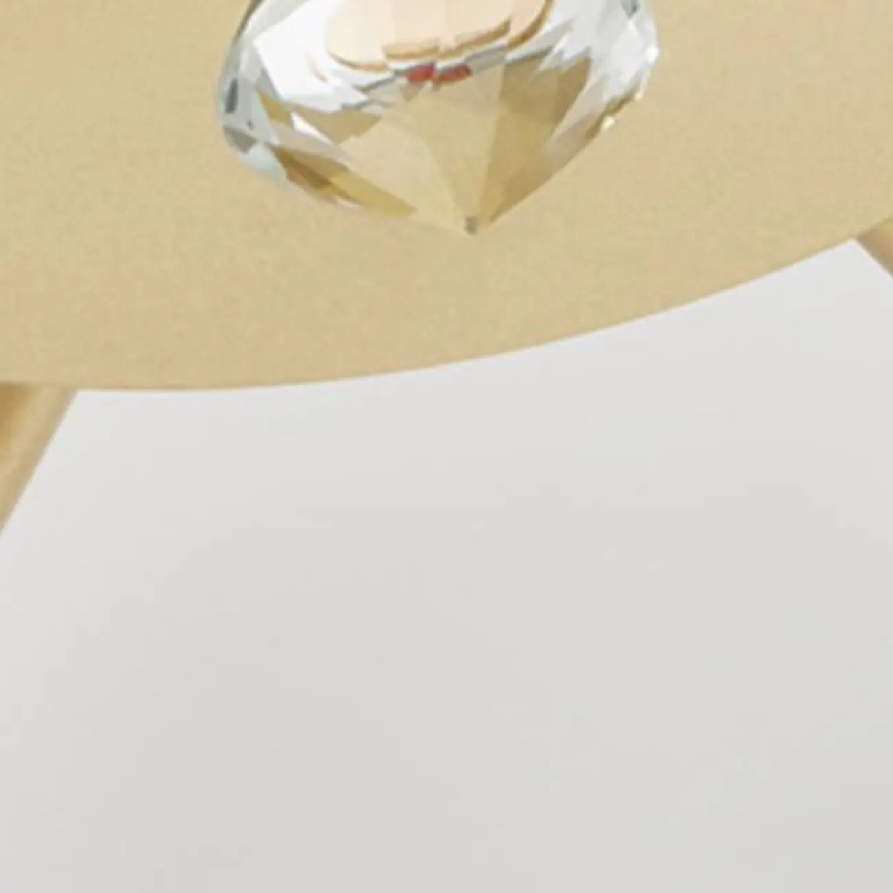 Symmetrical Ceramic Flower Down Gold Chandelier