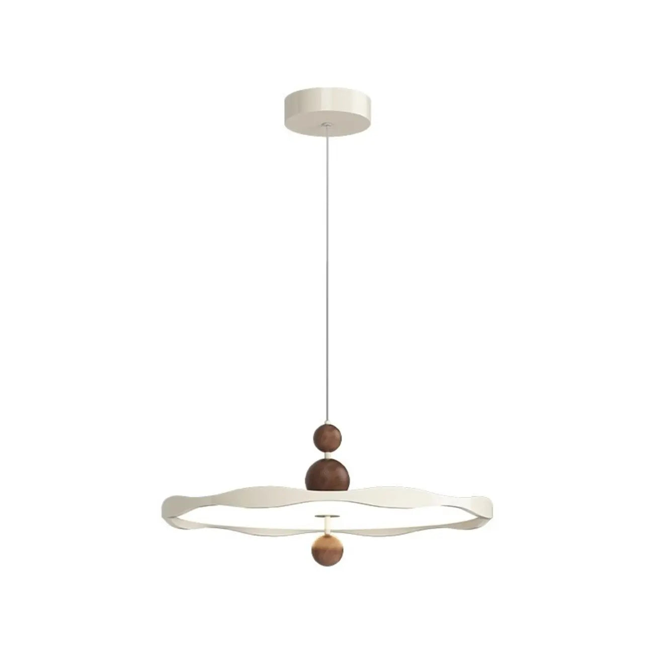 Dimmable White Round Hanging Pendant Light for Kitchen Island