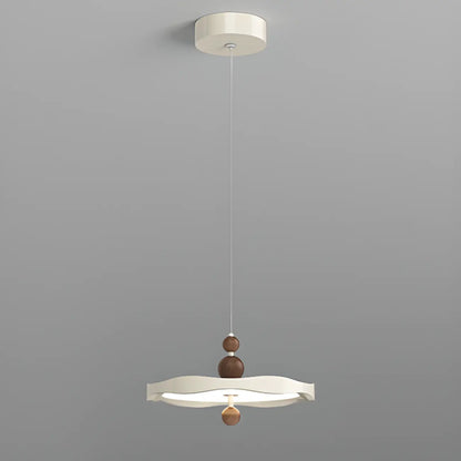 Dimmable White Round Hanging Pendant Light for Kitchen Island