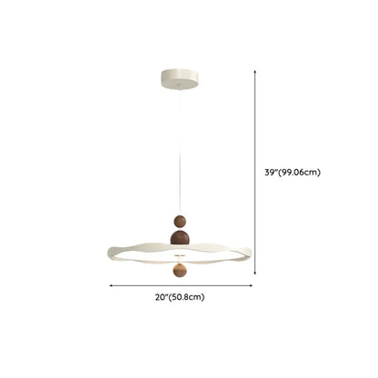 Dimmable White Round Hanging Pendant Light for Kitchen Island