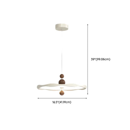 Dimmable White Round Hanging Pendant Light for Kitchen Island