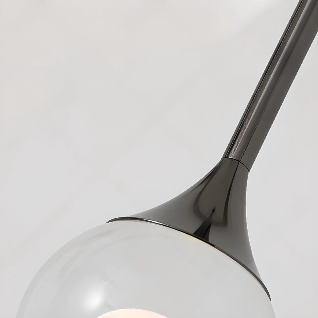Minimalist Clear Crystal Globe Metal Pendant Light