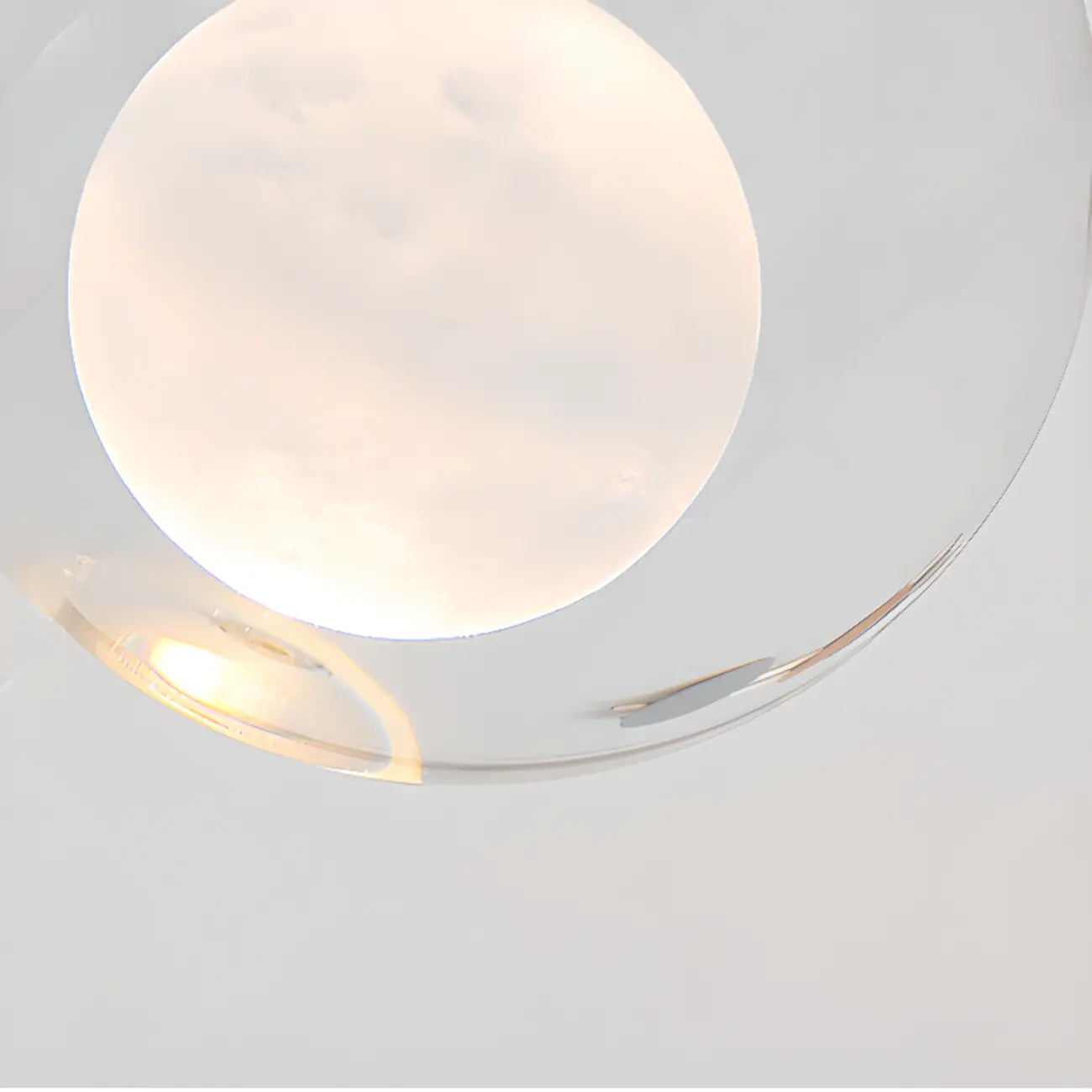 Minimalist Clear Crystal Globe Metal Pendant Light