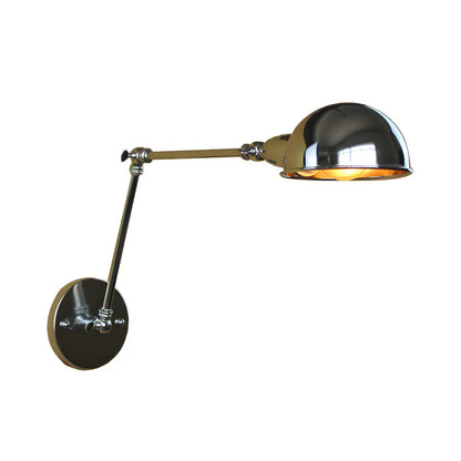 Retro Dome Metal Swing Arm Wall Light