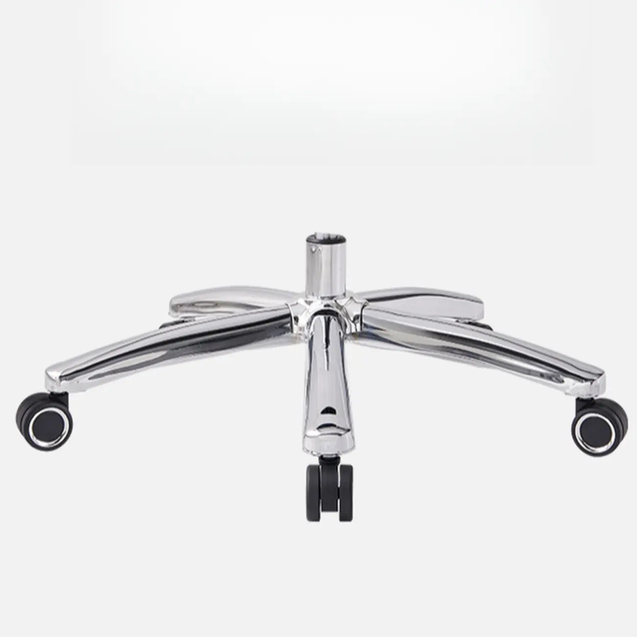 Beige Genuine Leather Swivel Ergonomic Chair with High-Back