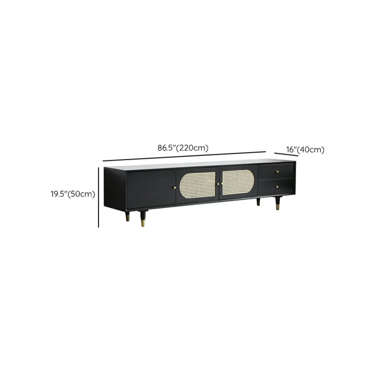 Minimalist Lumber Ink Dresser TV Stand