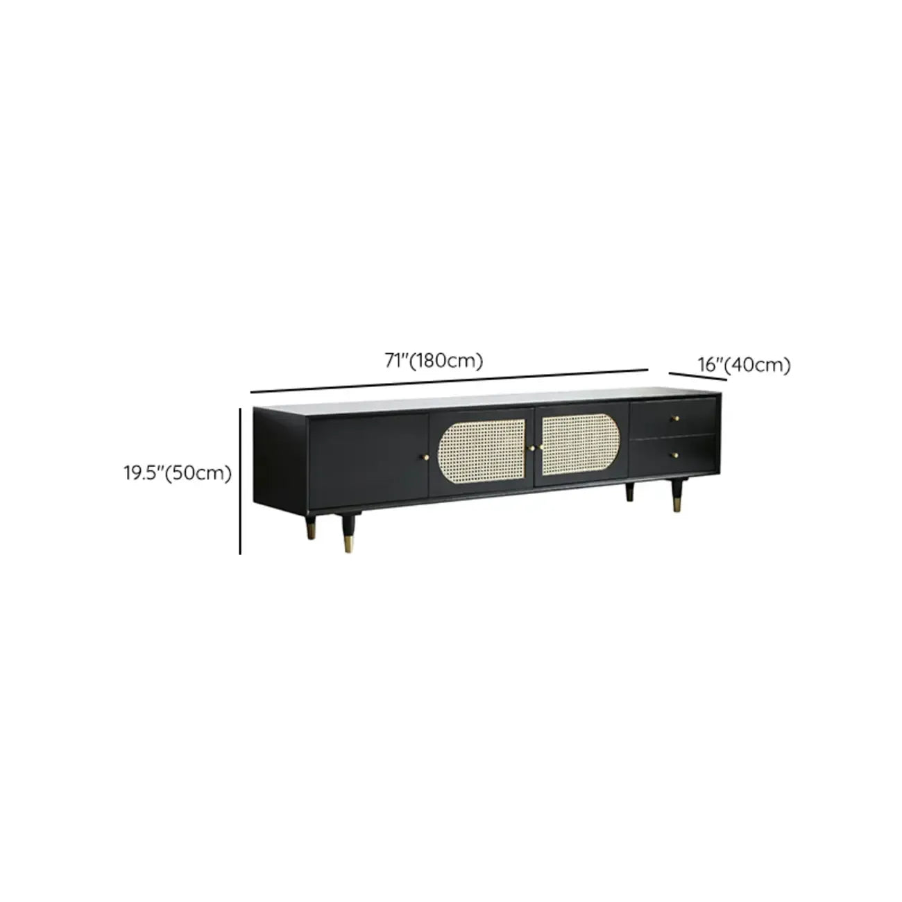 Minimalist Lumber Ink Dresser TV Stand