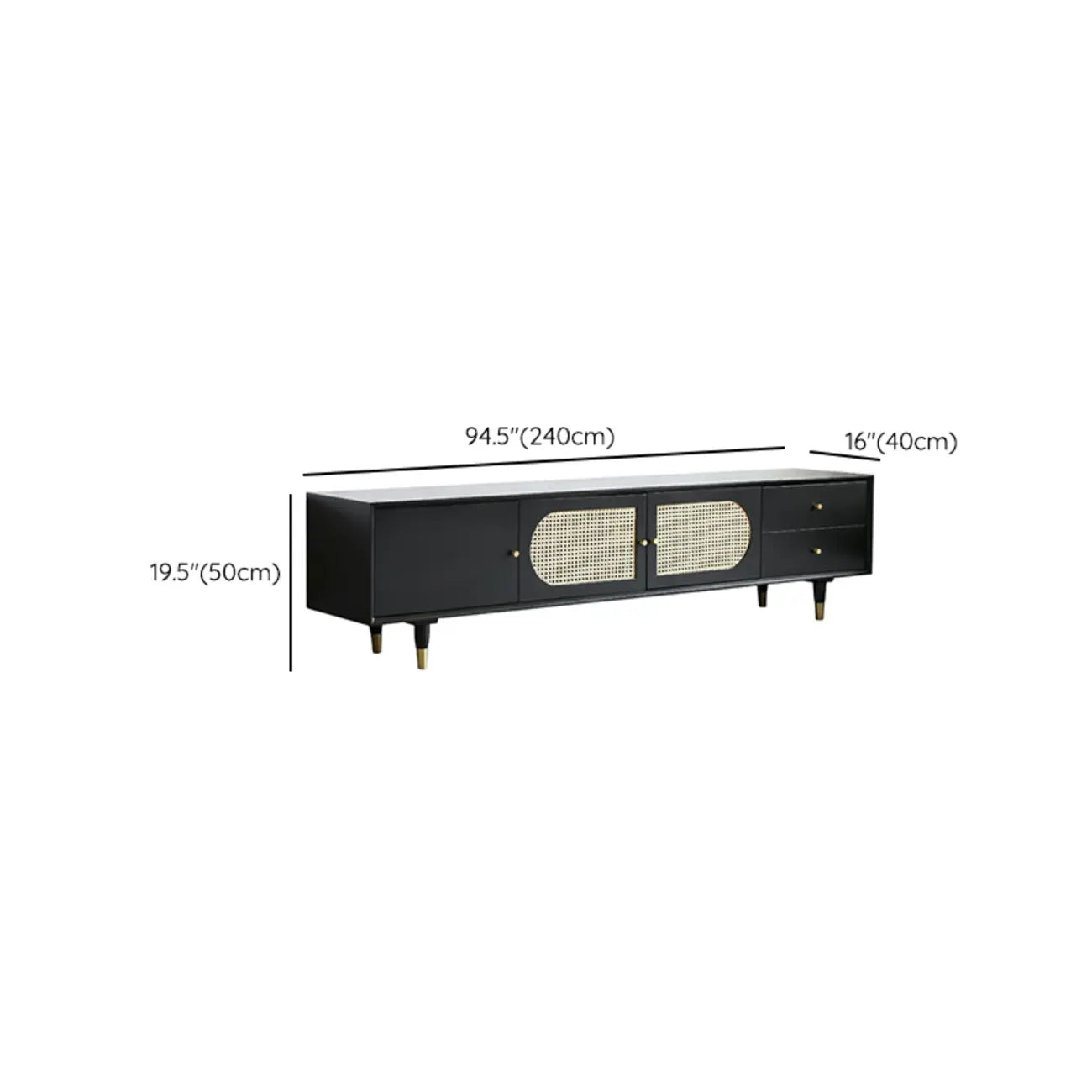 Minimalist Lumber Ink Dresser TV Stand