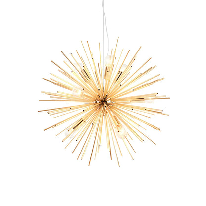 Modern Gold Starburst Sputnik Chandelier