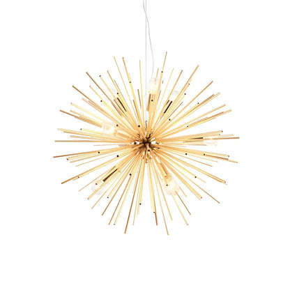 Modern Gold Starburst Sputnik Chandelier