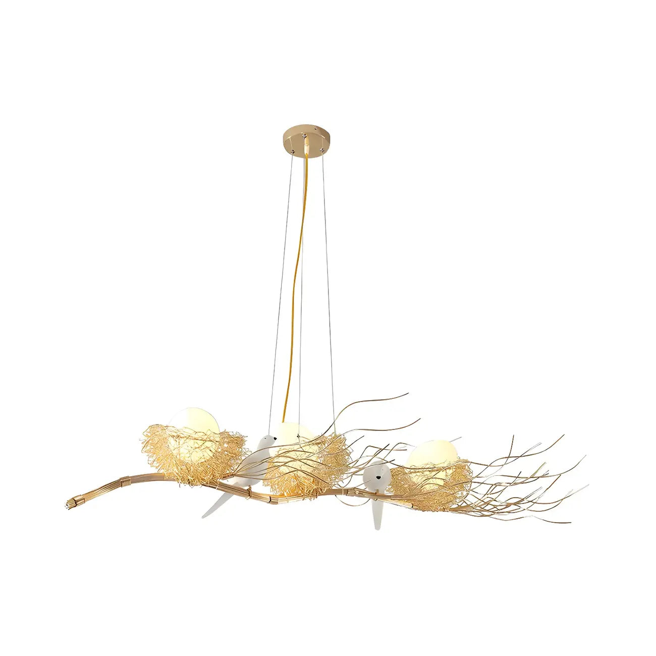 Modern Gold Metal Bird Decor Island Pendant Light