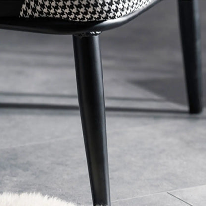 Modern Barrel Chair Faux Leather Living Room