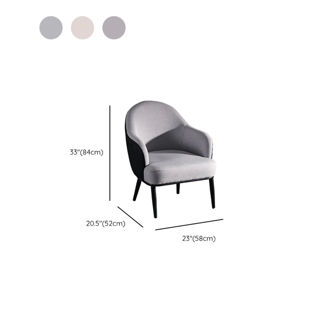 Modern Barrel Chair Faux Leather Living Room