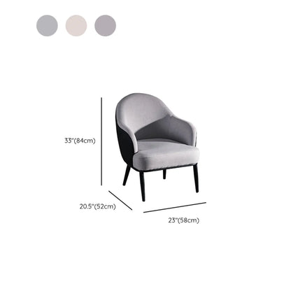 Modern Barrel Chair Faux Leather Living Room