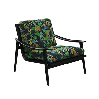 Jacquard Fabric Accent Chair for Living Rooms