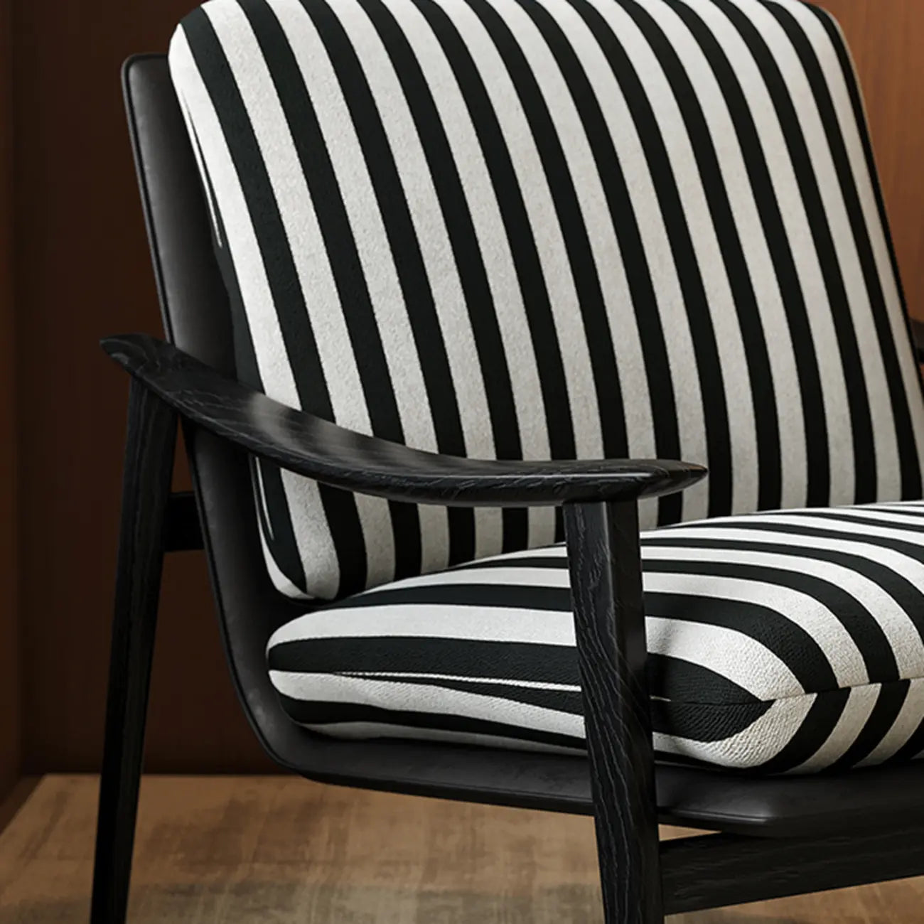 Jacquard Fabric Accent Chair for Living Rooms