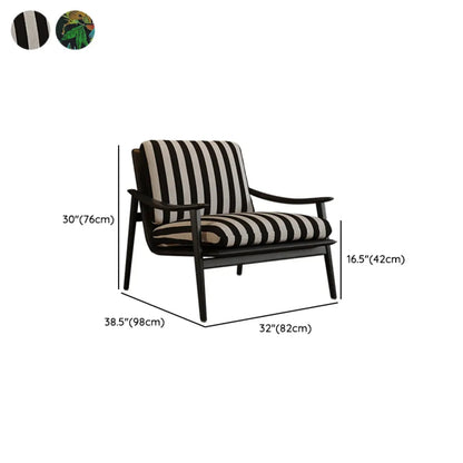 Jacquard Fabric Accent Chair for Living Rooms