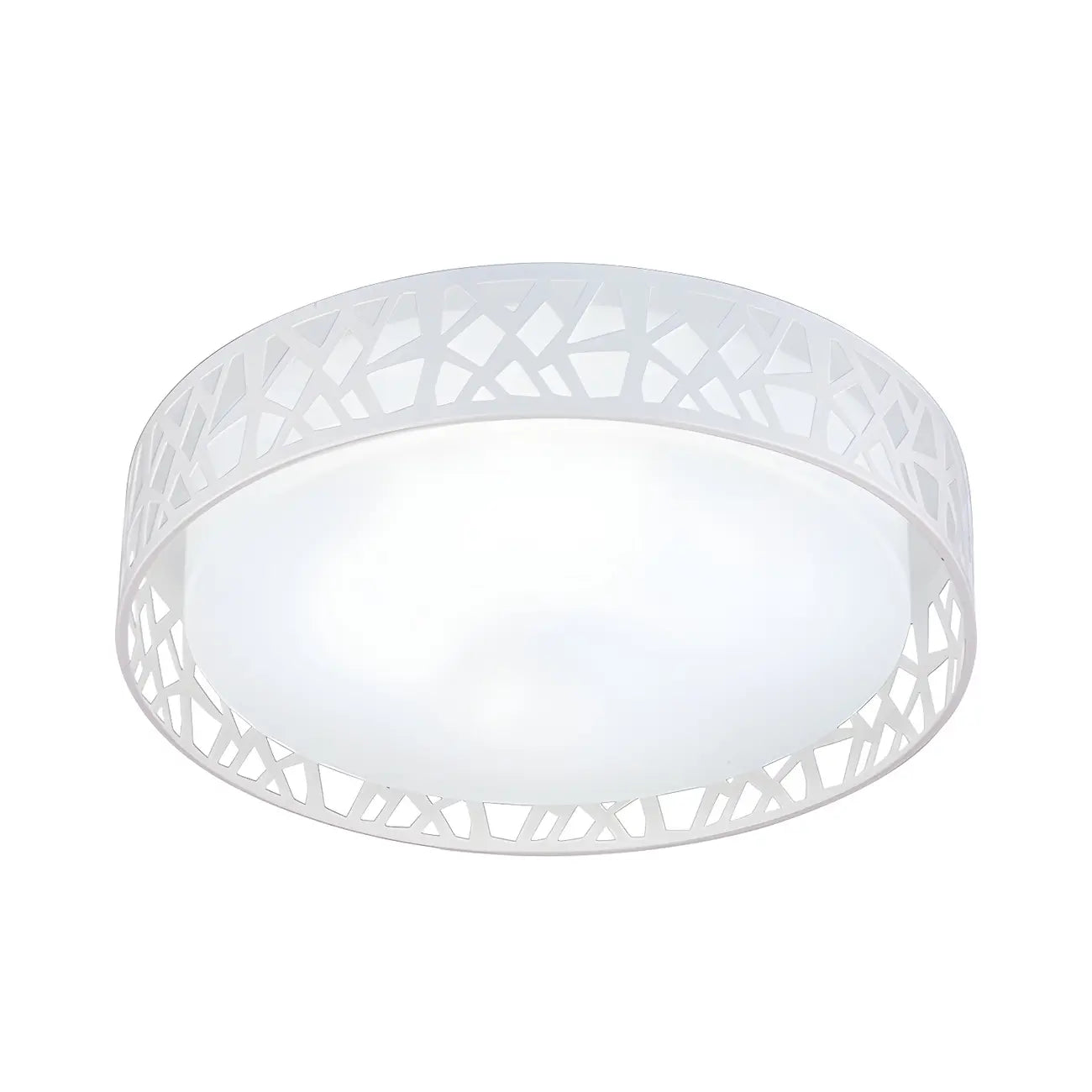 Modern 19 White Acrylic LED Flush Mount Ceiling Light