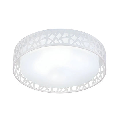 Modern 19 White Acrylic LED Flush Mount Ceiling Light
