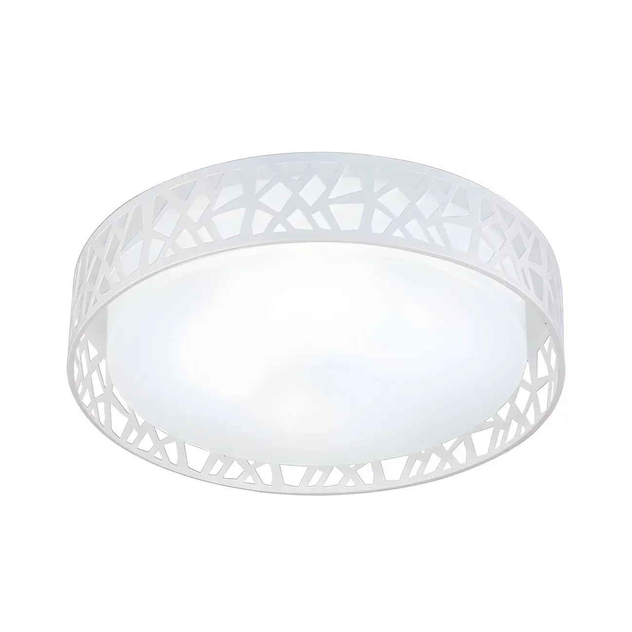 Modern 19 White Acrylic LED Flush Mount Ceiling Light