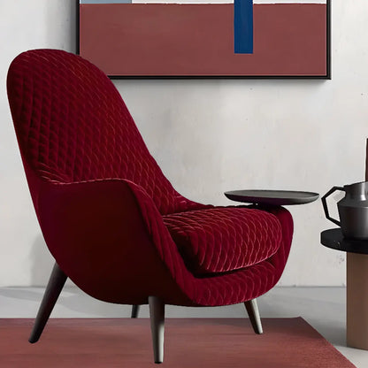 Flannel Barrel Chair Living Room