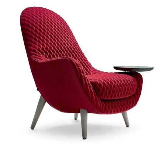 Flannel Barrel Chair Living Room