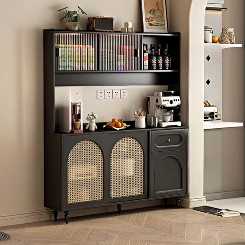 Modern Slab Wood Countertop Kitchen Sideboard