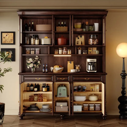 Modern Wood Buffet with Illumination and Storage