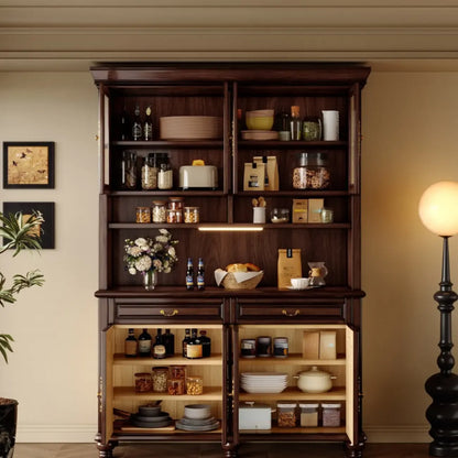 Modern Wood Buffet with Illumination and Storage