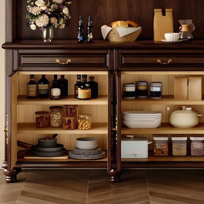 Modern Wood Buffet with Illumination and Storage