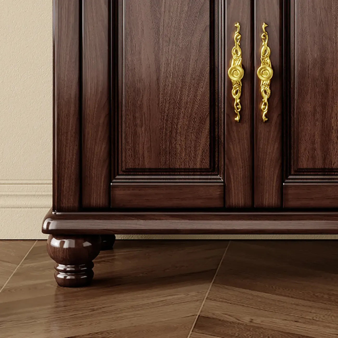 Modern Wood Buffet with Illumination and Storage