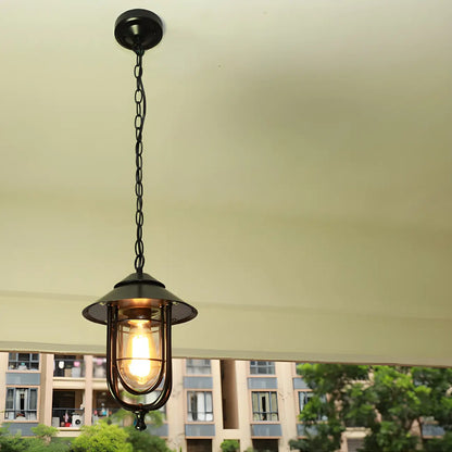Vintage Metal Lantern Design Outdoor Pendant Light
