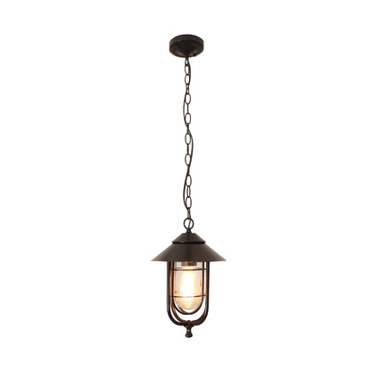 Vintage Metal Lantern Design Outdoor Pendant Light