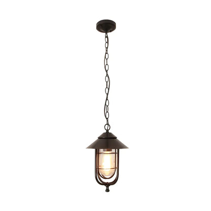 Vintage Metal Lantern Design Outdoor Pendant Light