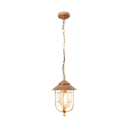 Vintage Metal Lantern Design Outdoor Pendant Light