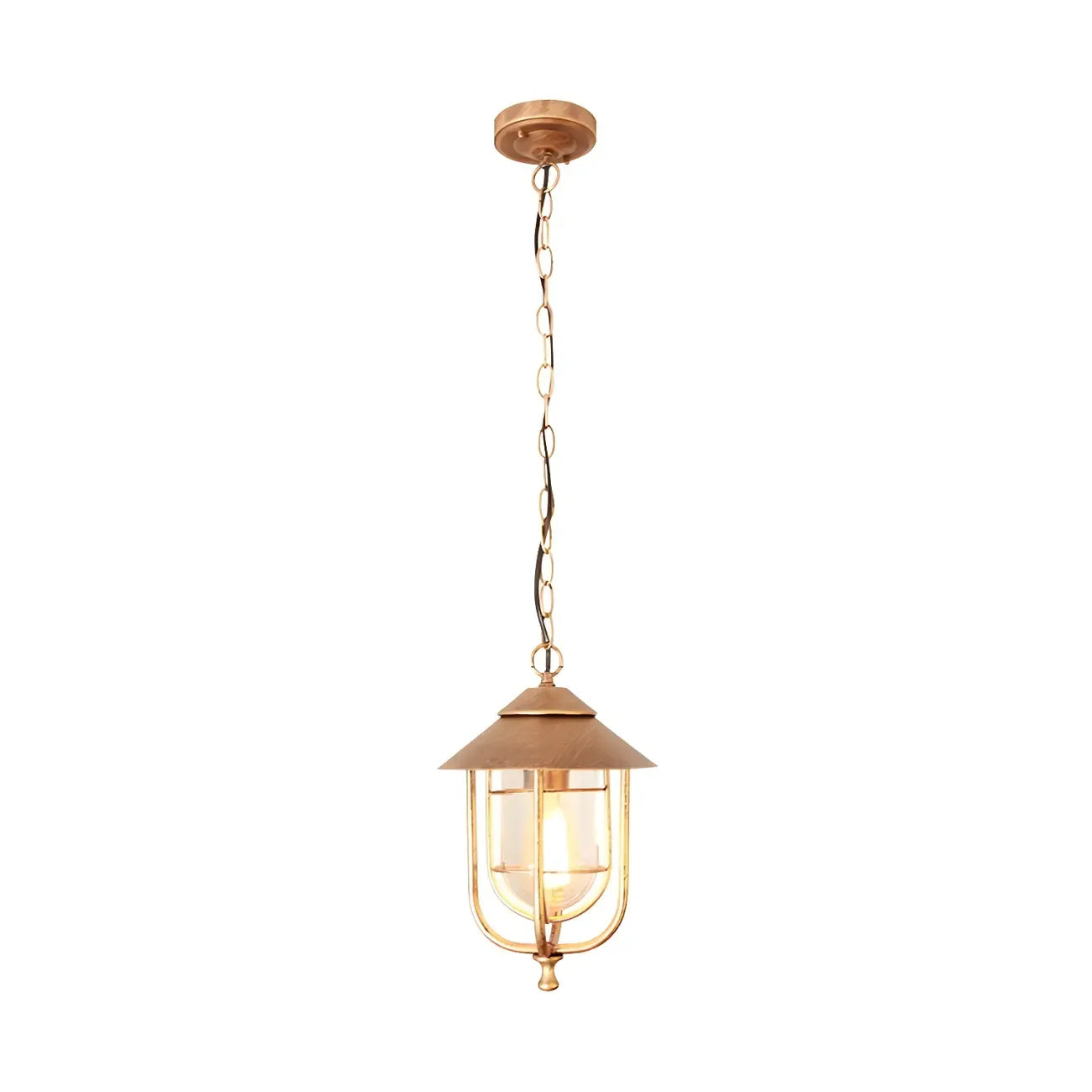 Vintage Metal Lantern Design Outdoor Pendant Light