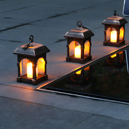 Vintage Black LED Outdoor Table Light