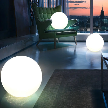 Modern Sphere Rechargeable Plastic Landscape Lighting