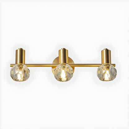 Durable Copper Globe Vanity Lights with Wall Mount for Bathroom