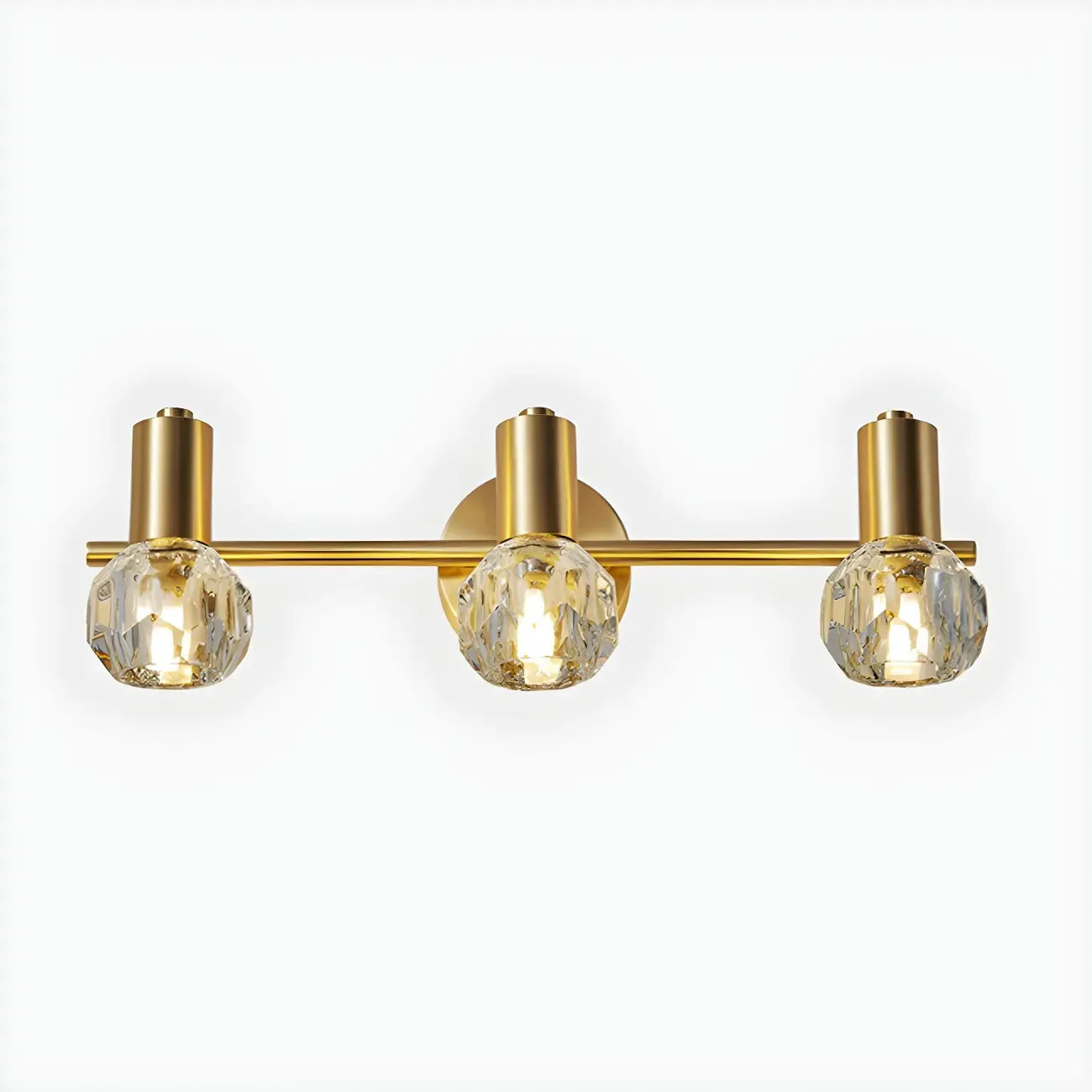 Durable Copper Globe Vanity Lights with Wall Mount for Bathroom